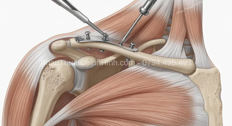 Lấy nẹp vít xương đòn sau khi xương lành