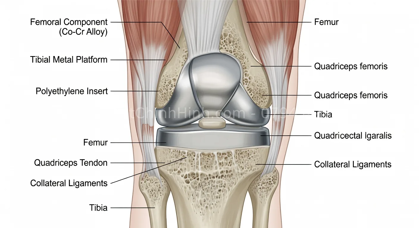 sống với khớp gối nhân tạo